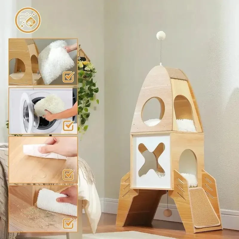 Arbre à chat fusée - Design futuriste | SpacePaw
