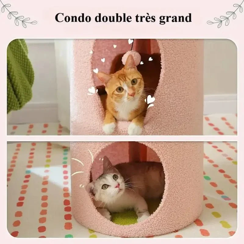 Arbre à chat tonneau - Cachette cosy | Pawbarrel