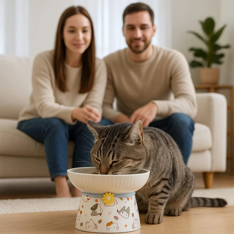 Gamelle chat surélevée | Élévation Gourmande