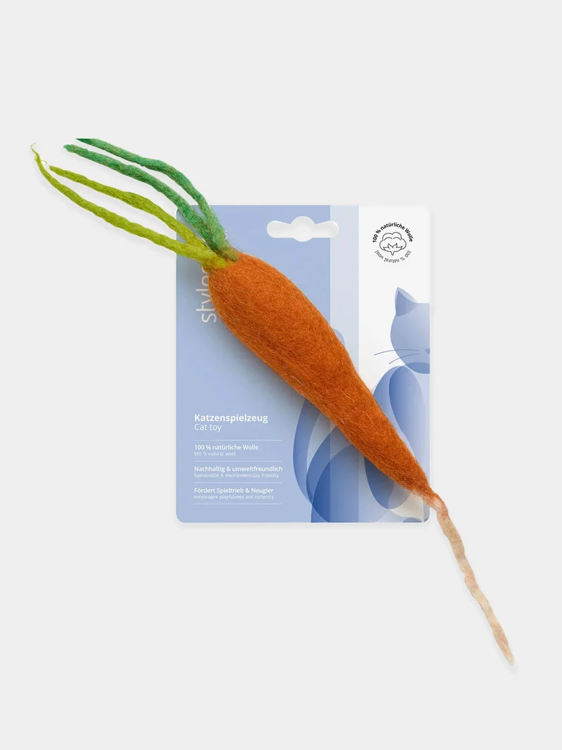 Jouet pour chat en laine - Carotte 🥕 - Hunter stylecats