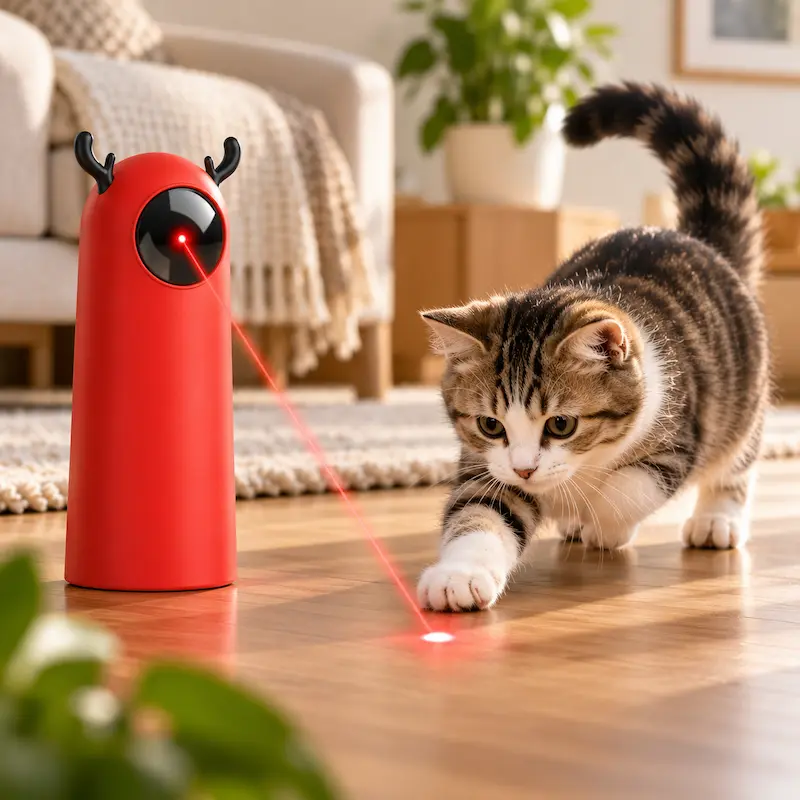 Laser pour chat interactif - Anti-ennui total | FeliBeam