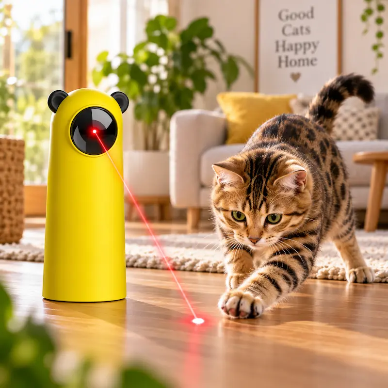 Laser pour chat interactif - Anti-ennui total | FeliBeam