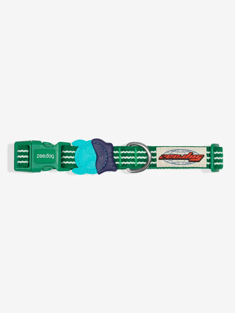 Collier pour chien - Velvet Vibes Vert - Zee.Dog