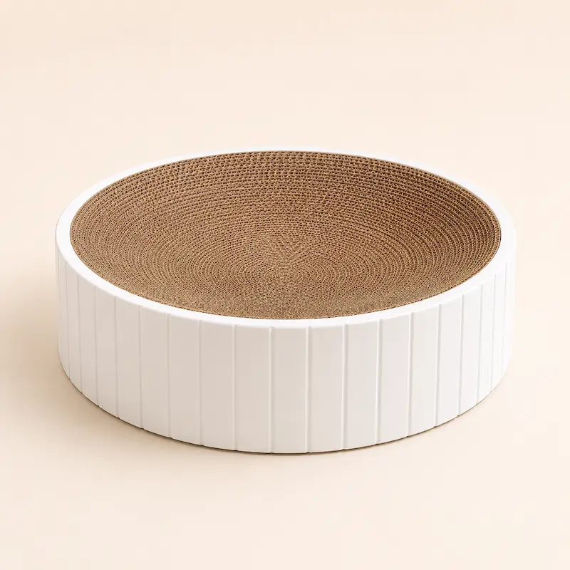 Griffoir rond chat - Griffage naturel | RoundScratch
