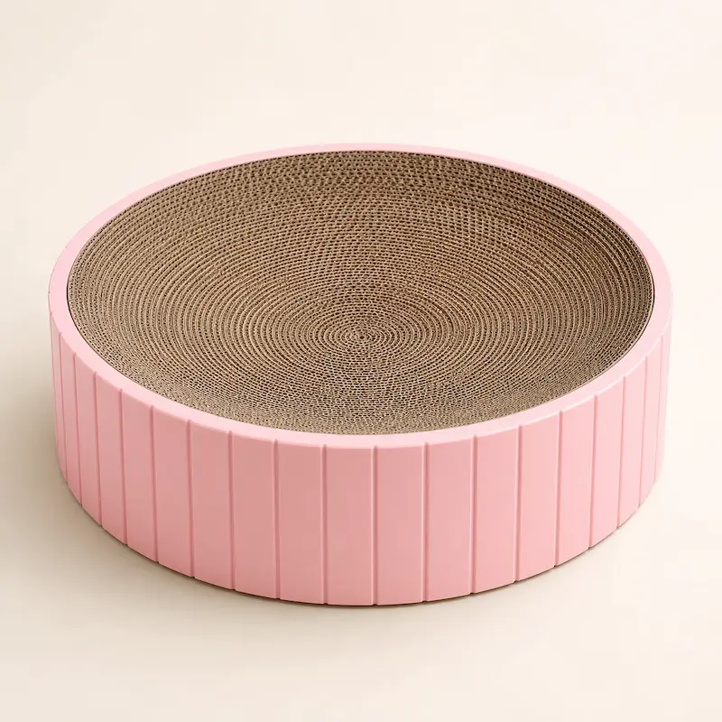Griffoir rond chat - Griffage naturel | RoundScratch