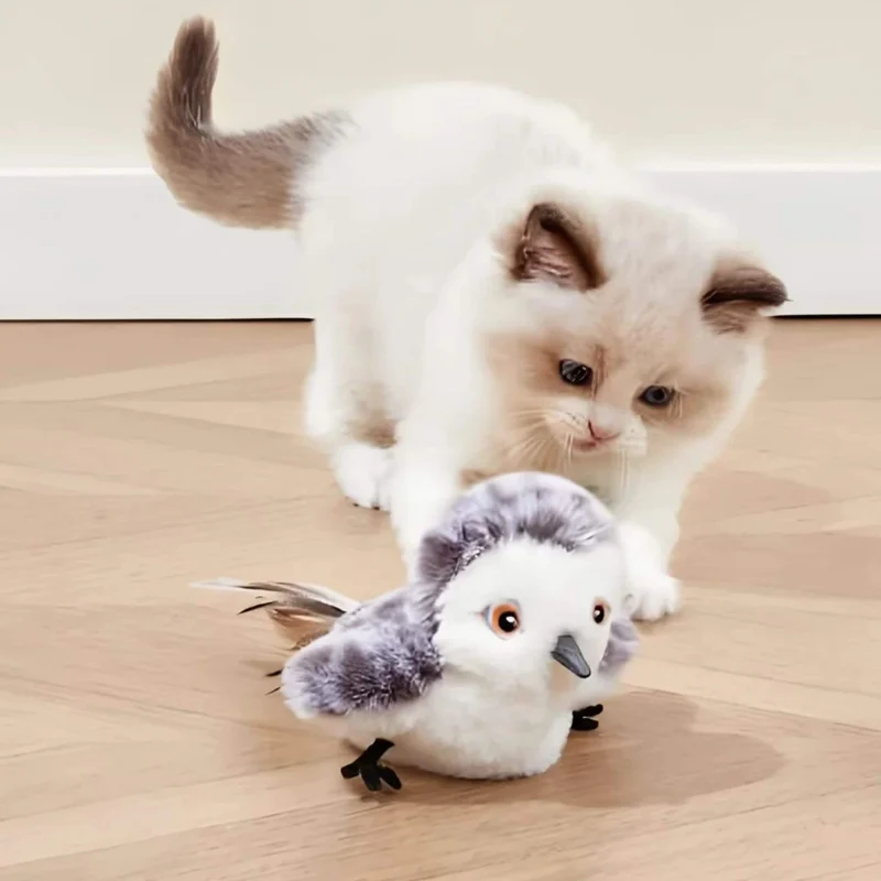 Jouet oiseau pour chat | Ailes Battantes