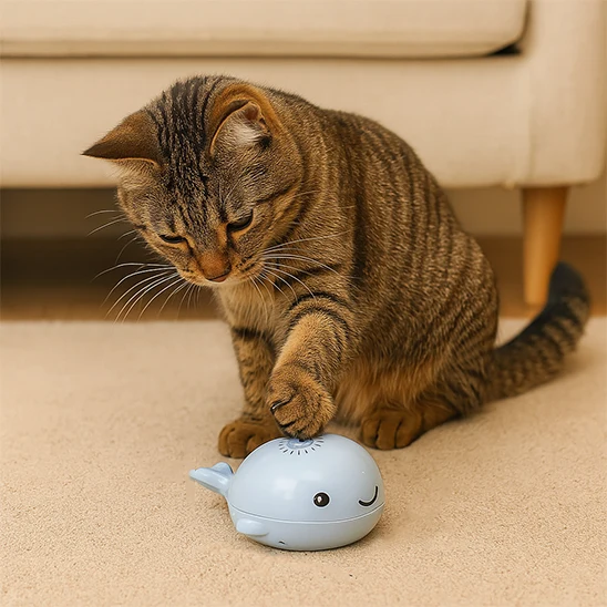 jouet chat interactif | Baleine Balle Flottante