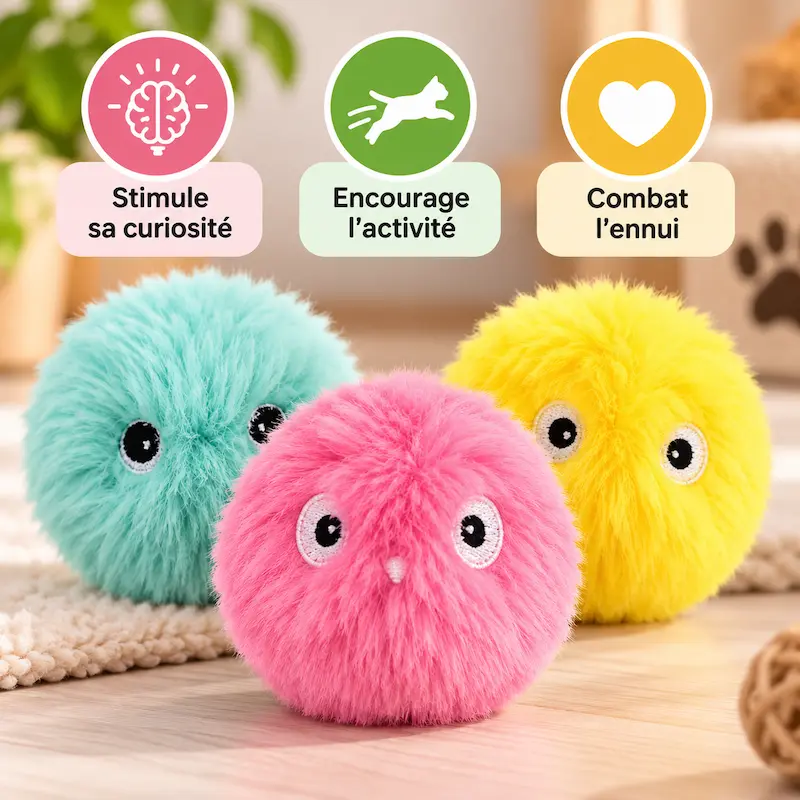 Balle intelligente chat - Anti-ennui automatique | FeliSmart