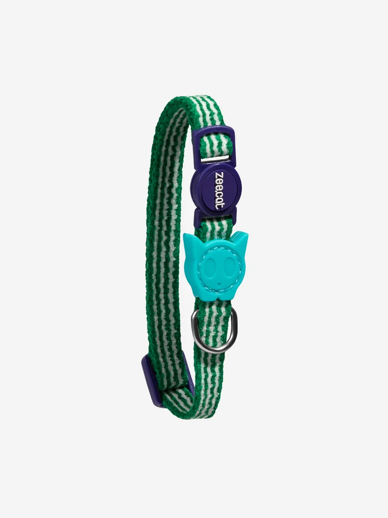 Collier pour chat - Velvet Vibes Vert - Zee.Dog