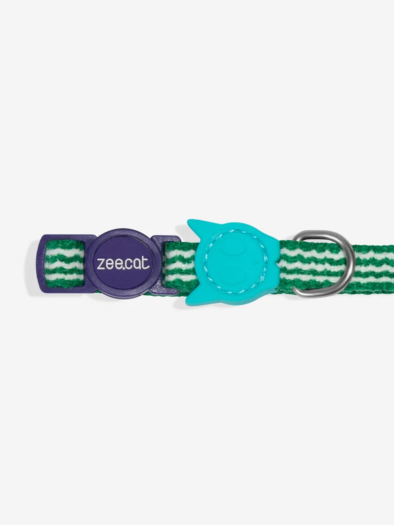 Collier pour chat - Velvet Vibes Vert - Zee.Dog