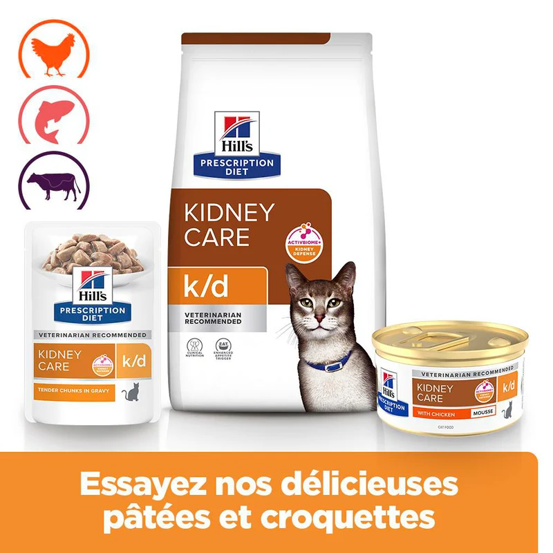 Hill's PRESCRIPTION DIET k/d Kidney Mousse pour Chat