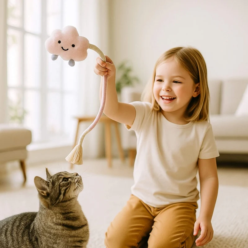 jouet chat | Doudou Corde Dentition