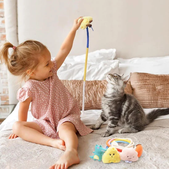 jouet chat | Doudou Corde Dentition