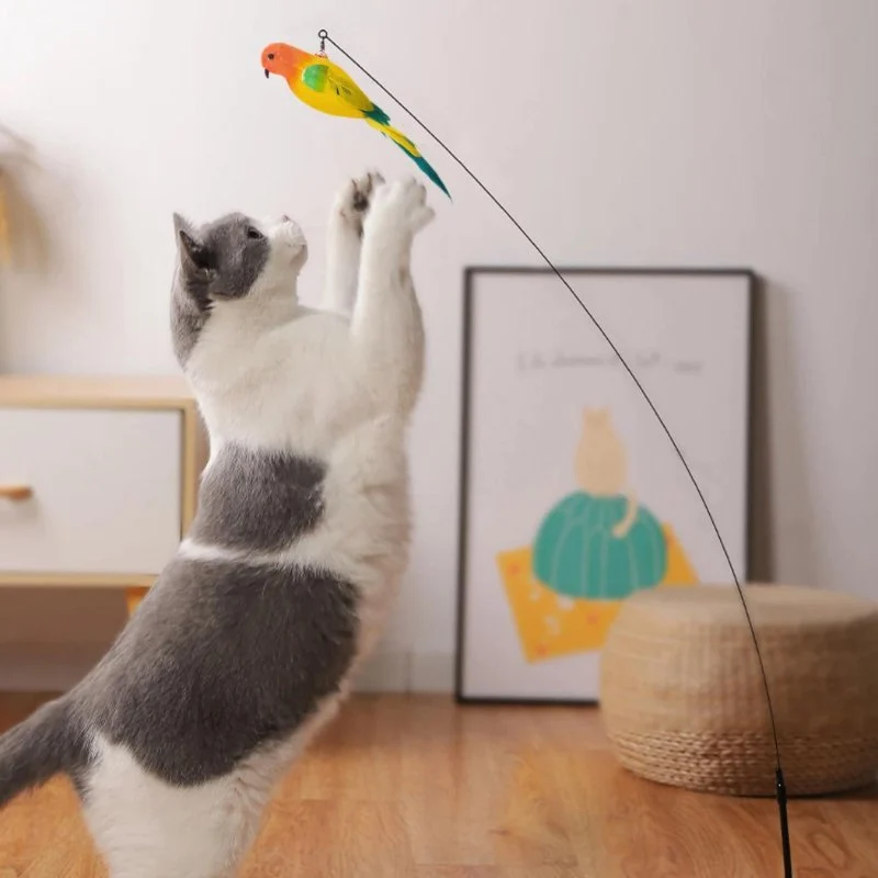 Baguette interactive jouet pour chat - À Ventouse