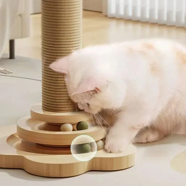 Griffoir pour chat - Poteau sisal avec jouets - PotGriff