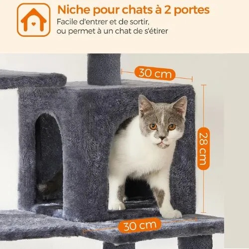 Arbre à chat - Tour de jeux et de détente SkylineComfort 140 cm