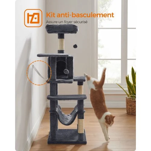Arbre à chat - Tour de jeux et de détente SkylineComfort 140 cm