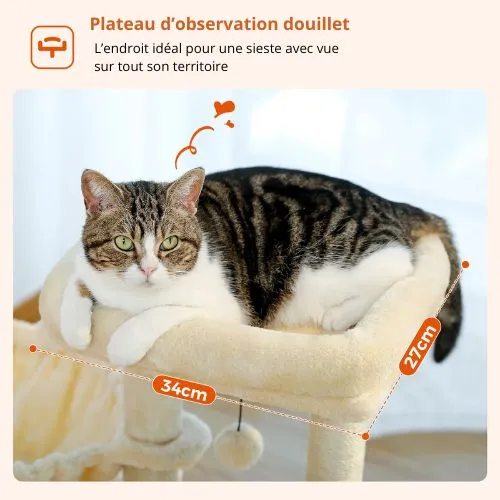 Arbre à chat - Modulable Compact CozyTree 70 cm