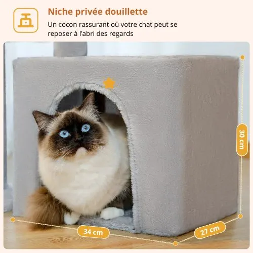 Arbre à chat - Modulable Compact CozyTree 70 cm