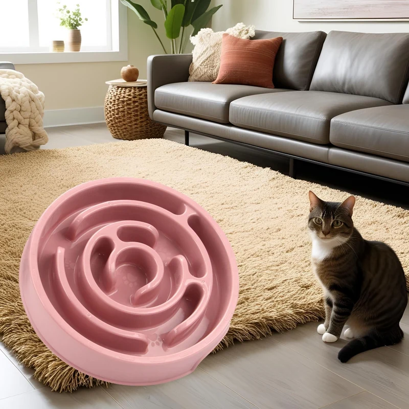 gamelle pour chat anti glouton | Dîner apaisé