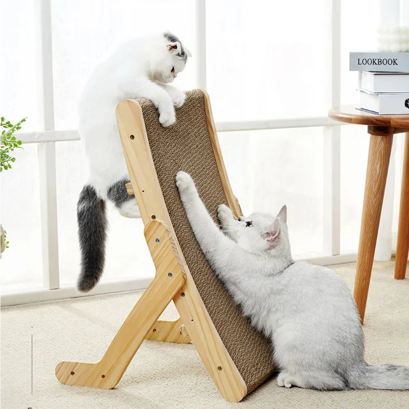 Griffoir pour Chat - Bois et Carton à Gratter - Flexigrip