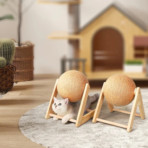 Griffoir chat - Balle en Sisal - Scratchball