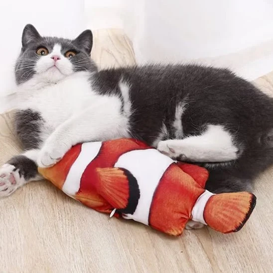 Jouet pour chat - Poisson interactif