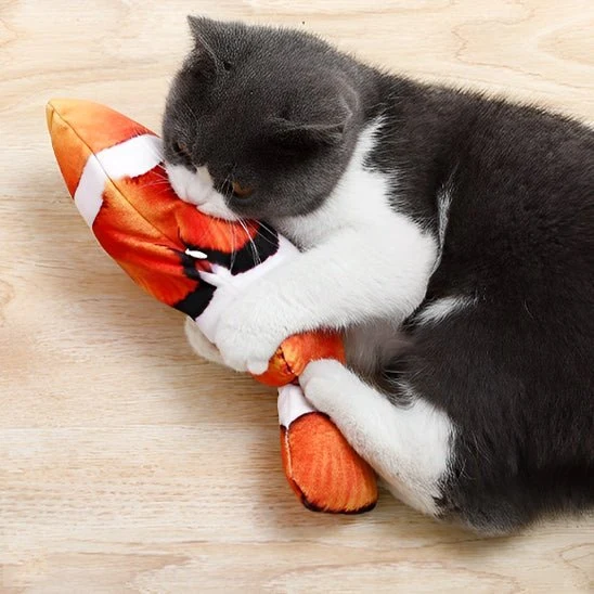 Jouet pour chat - Poisson interactif