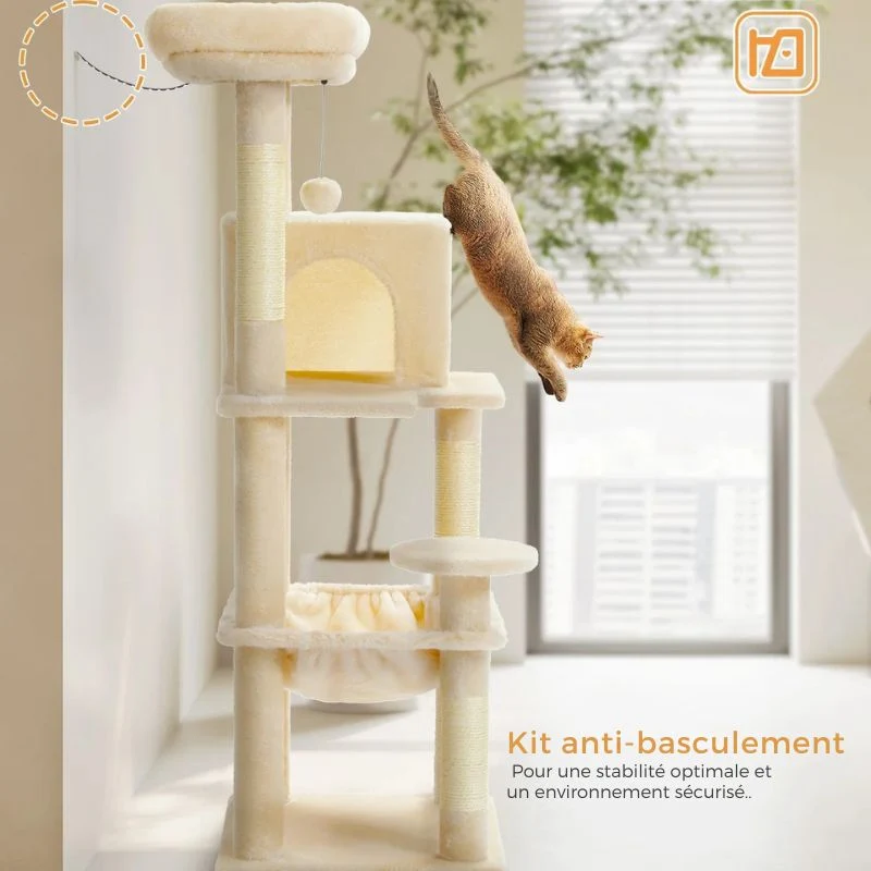 Arbre à chat - Multiniveaux 140 cm