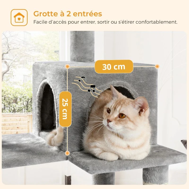 Arbre à chat - Multiniveaux 140 cm