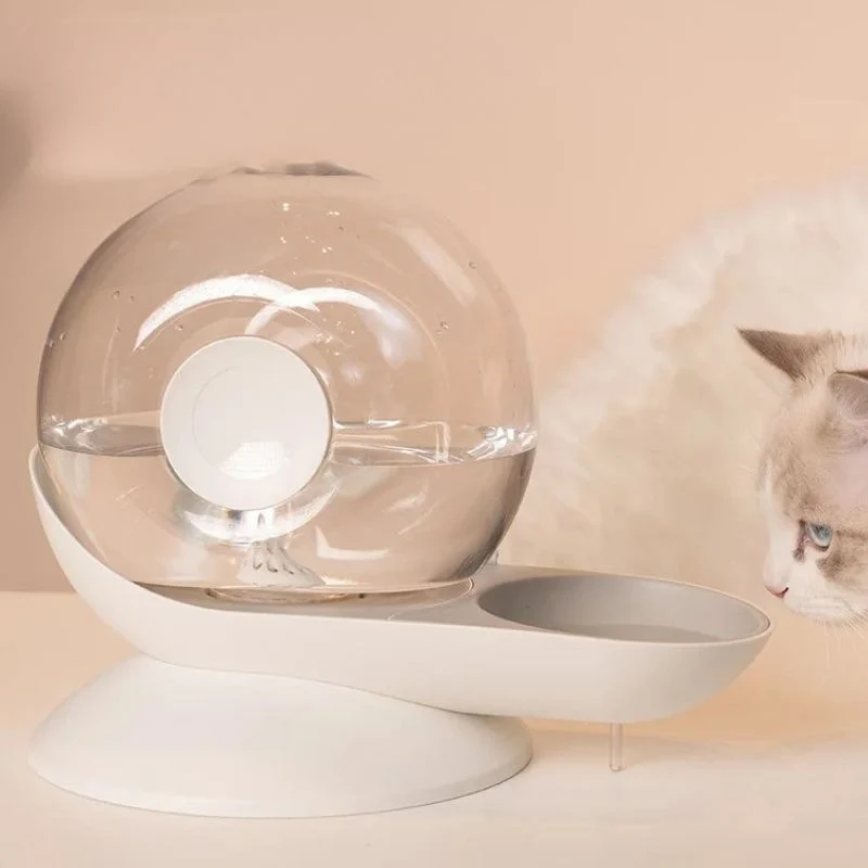 Fontaine à eau chat sans électricité - Design Escargot