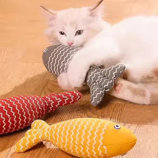 Jouet pour chat - Forme de poisson