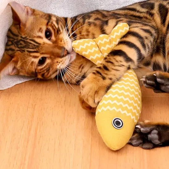 Jouet pour chat - Forme de poisson