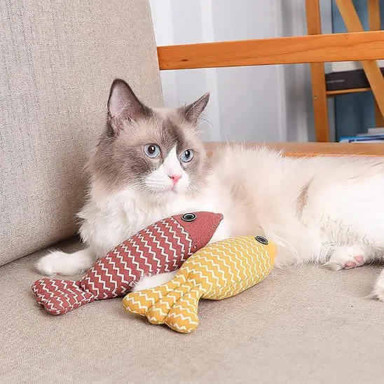 Jouet pour chat - Forme de poisson