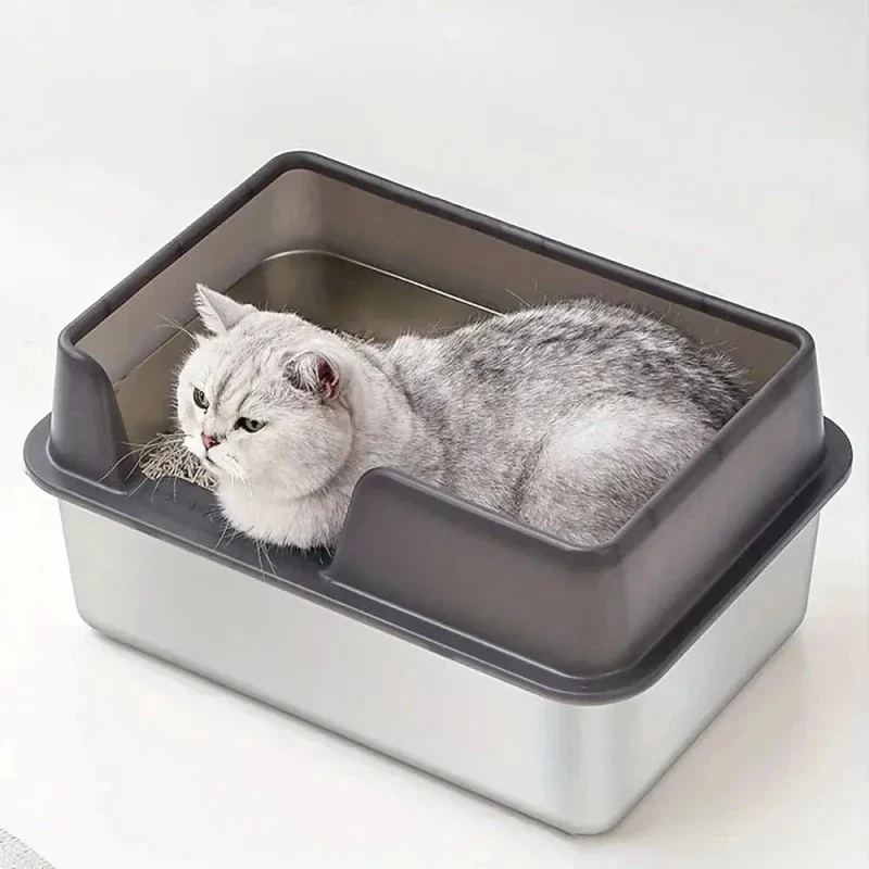 Litière inox pour chat - Résistant aux odeurs | SteelCat