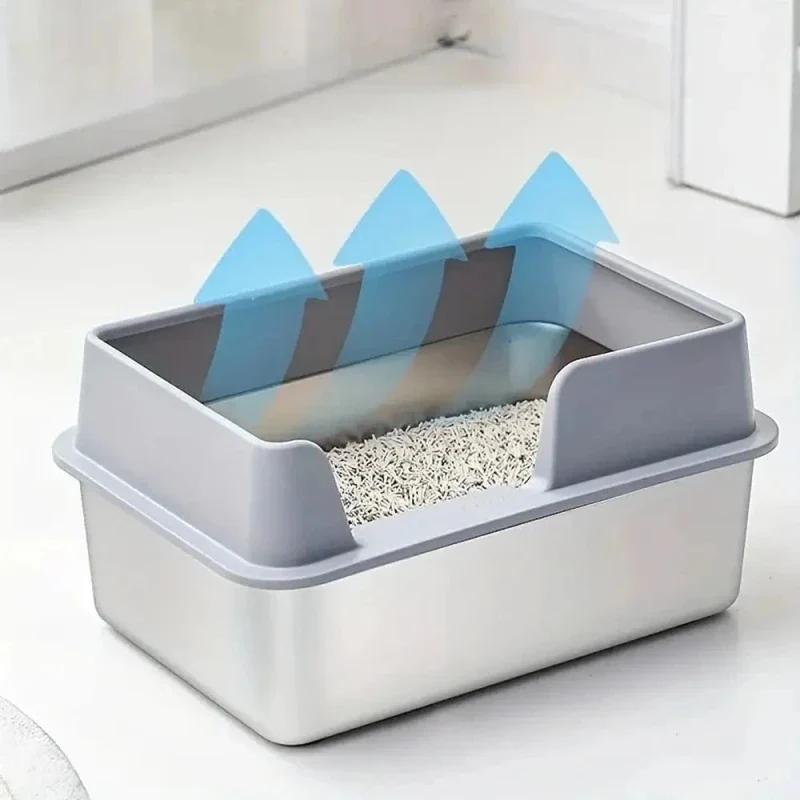 Litière inox pour chat - Résistant aux odeurs | SteelCat