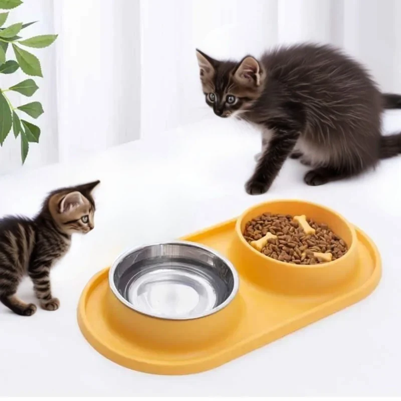 gamelles anti glouton chat double