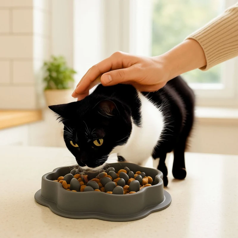 gamelle anti-glouton chat | Miam Modéré
