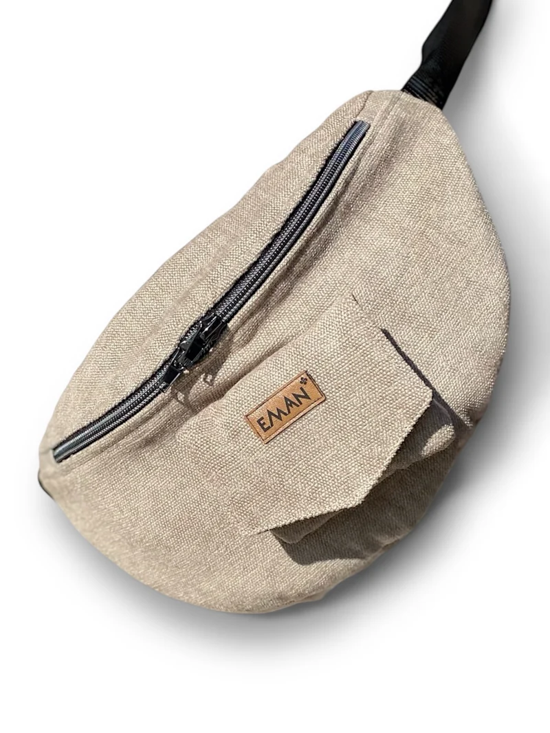 Banane - pochette friandises chien - ensemble matchy matchy velours lin