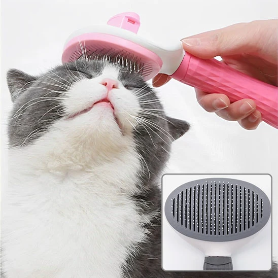Brosse pour chat - Autonettoyante