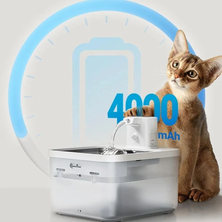 Fontaine à eau chat sans fil avec capteur - Paws