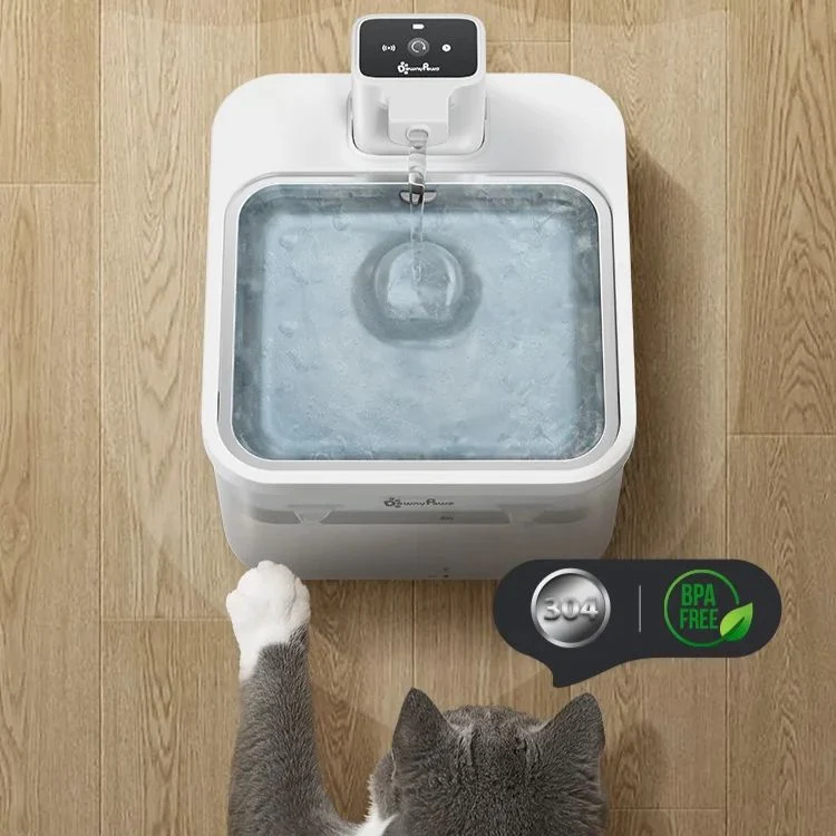 Fontaine à eau chat sans fil avec capteur - Paws