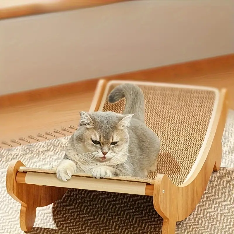 Griffoir pour Chat – Lit incurvé en sisal- Ecoscratch