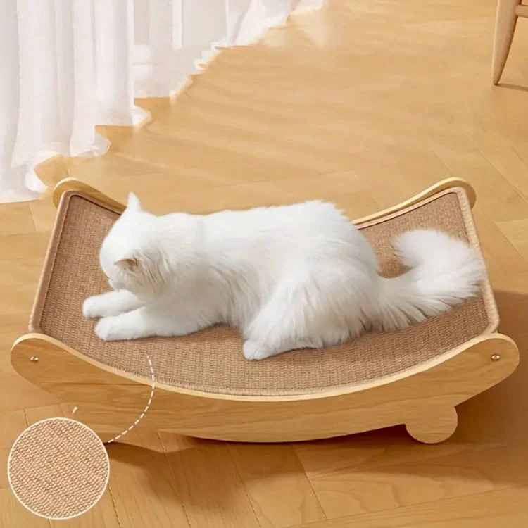 Griffoir pour Chat – Lit incurvé en sisal- Ecoscratch