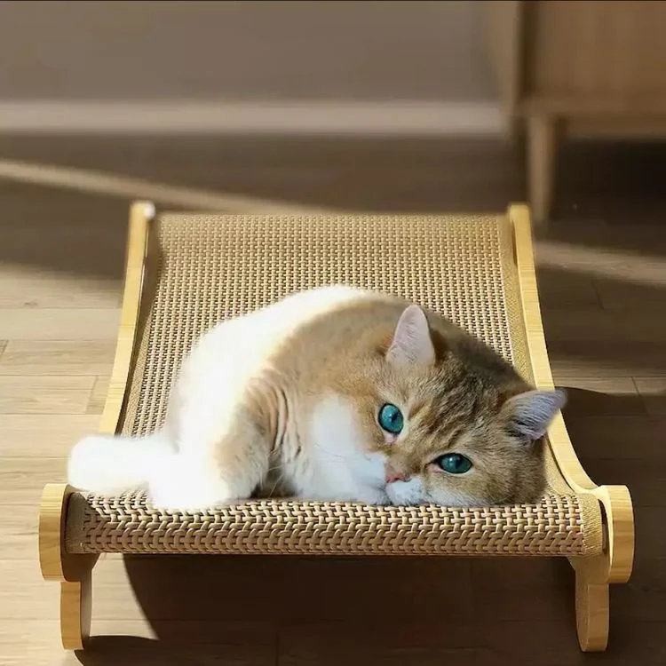 Griffoir pour Chat – Lit incurvé en sisal- Ecoscratch