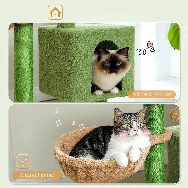 Arbre à chat 90 cm - Compact & stable | Chatikoo