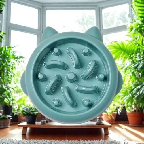 gamelle anti glouton chat oreilles