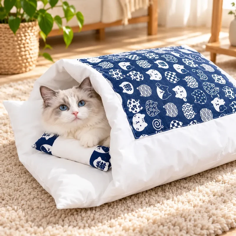Lit pour chat moelleux - Refuge chaud et confortable | SnuggleCat