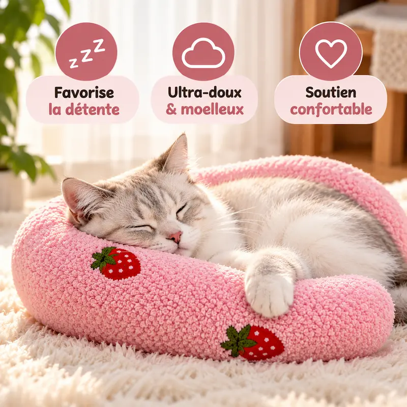Oreiller pour chat - Confort moelleux | CozyPillow