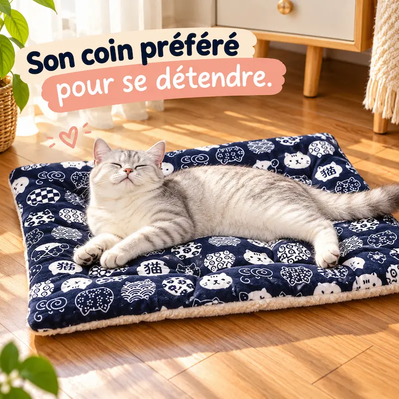 Tapis confortable pour chat - Douceur absolue | CozyMat